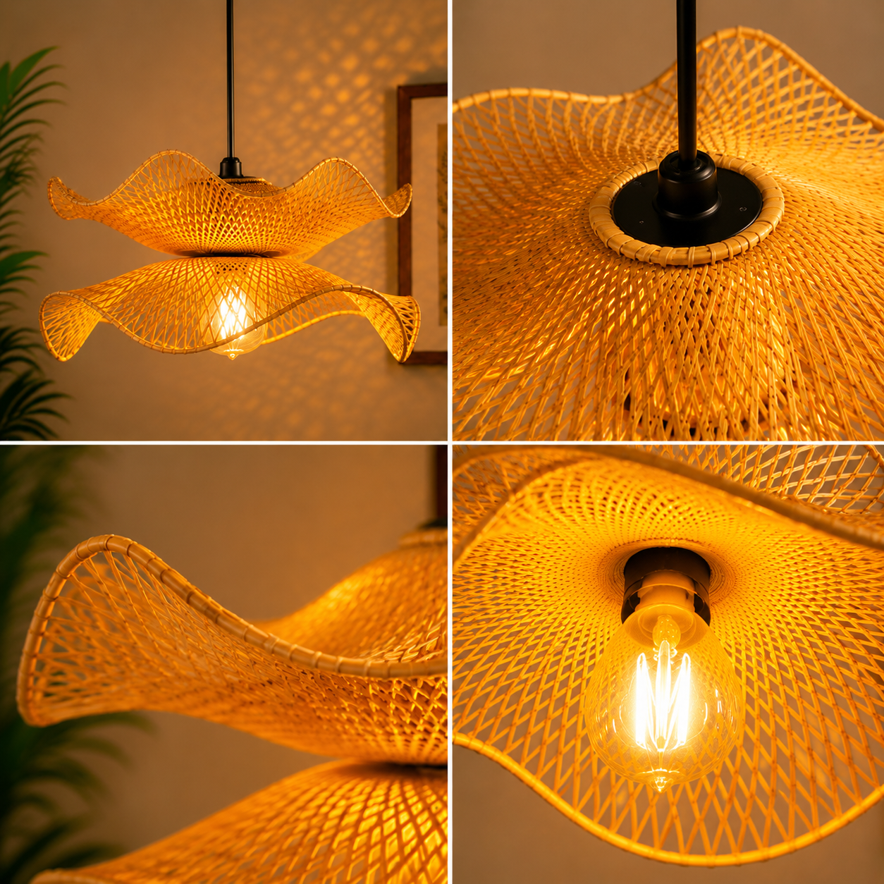 The Hill™ | Meridian wave Floor & celling Lamp – Handcrafted in Northeast India