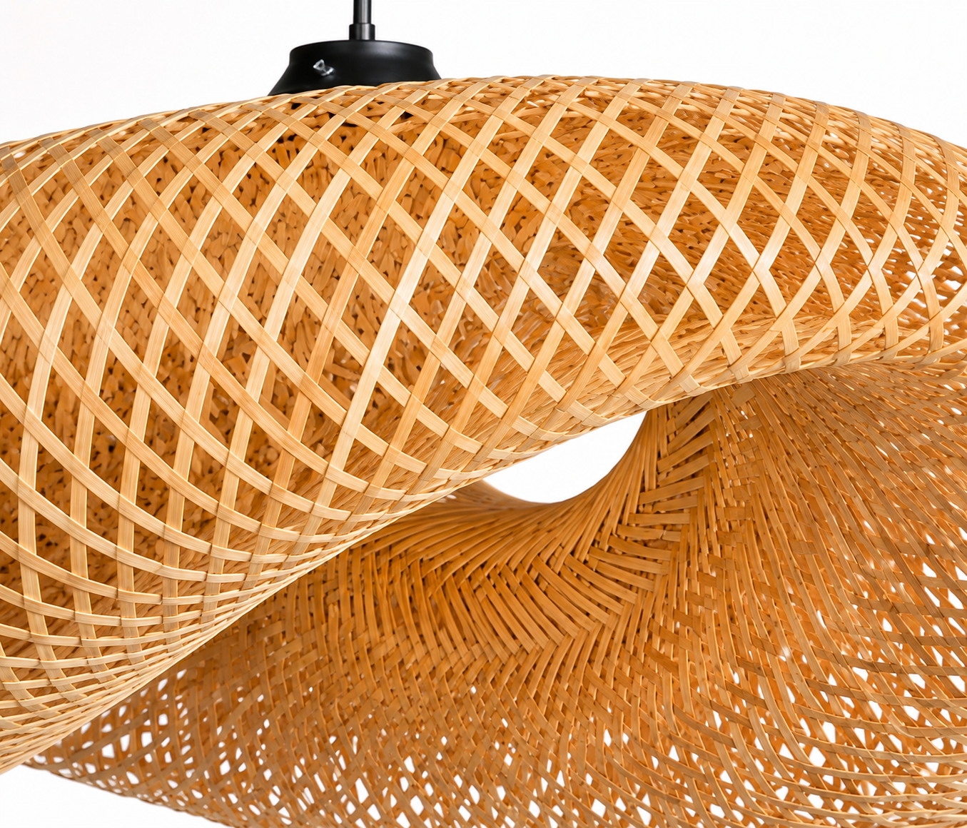 Bamboo Hanging Light – Handwoven Design