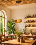 Sculptural BambooUnique Light – Modern Elegance northeast cozy light