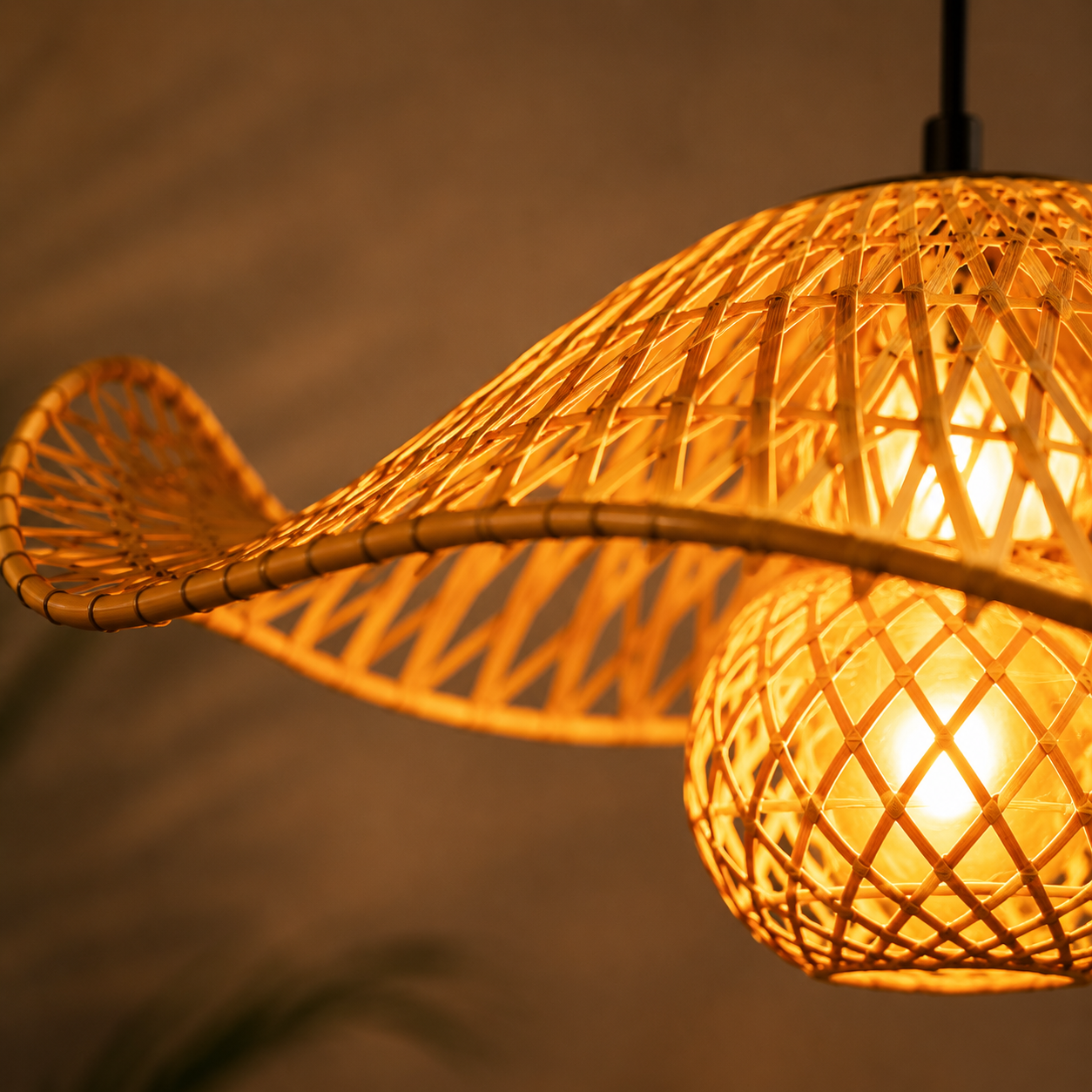 The Hill™ | Artisan Wave Bamboo Light – Made in Northeast India