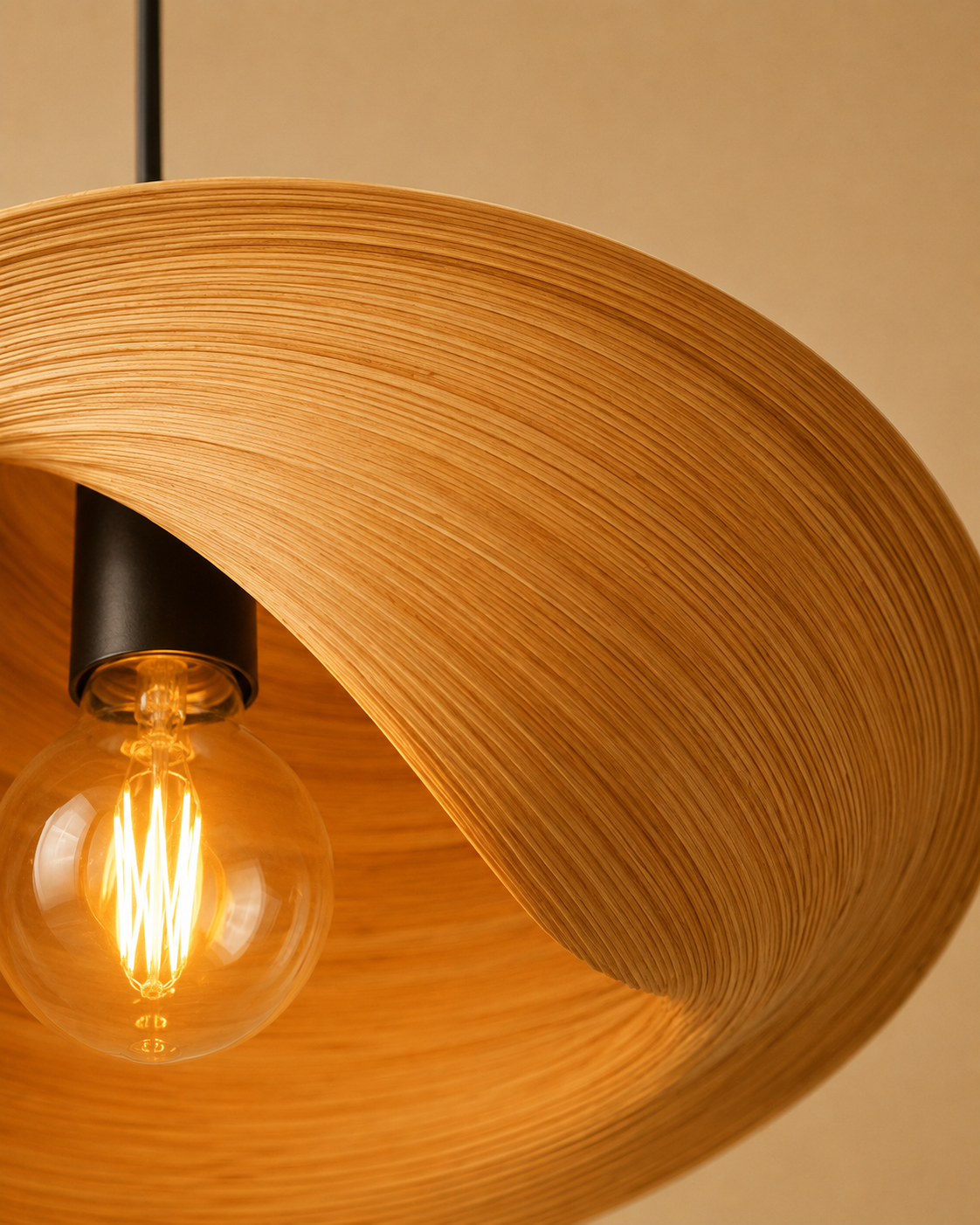 Sculptural BambooUnique Light – Modern Elegance northeast cozy light