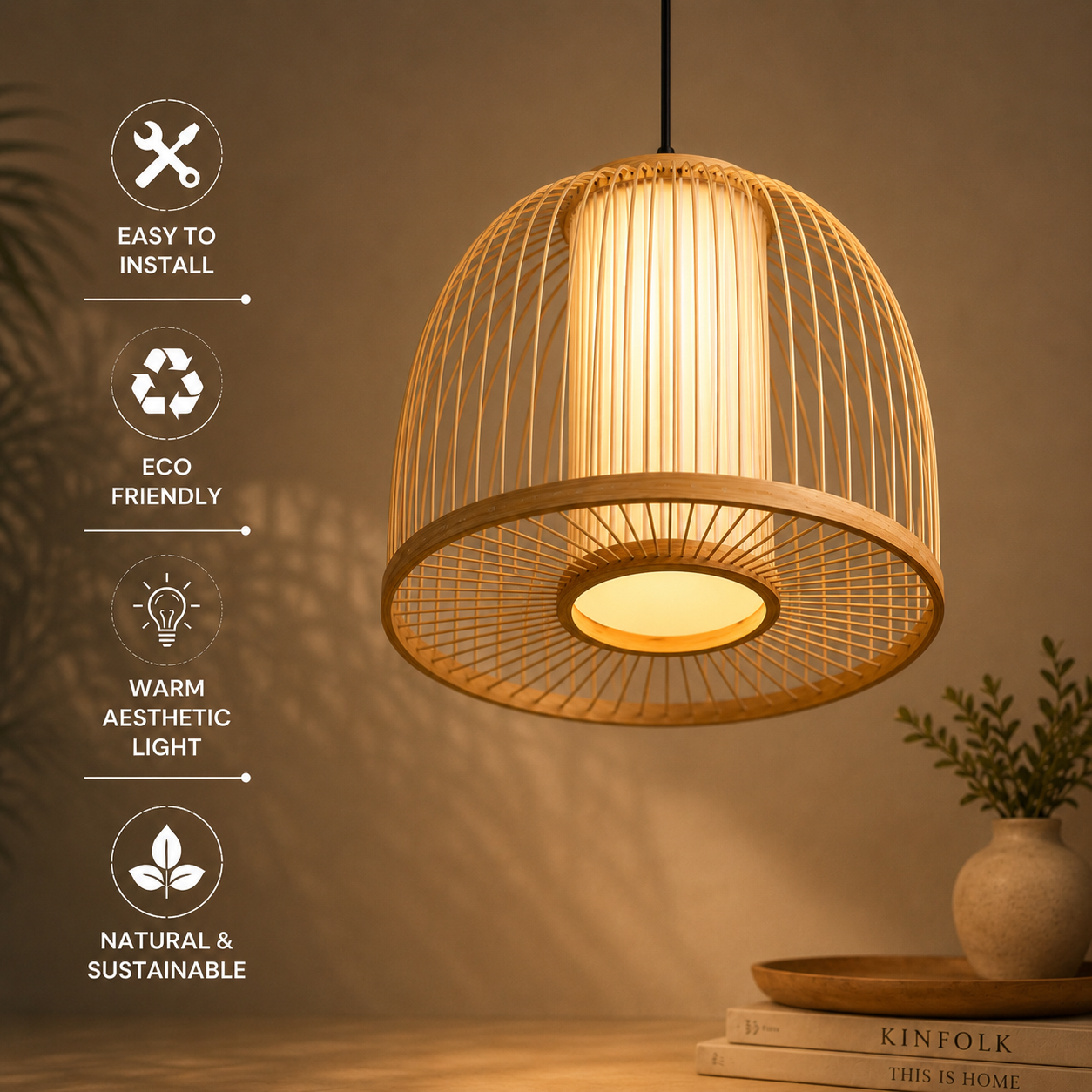 Illuminate Your Home, Naturally-northeast bamboo light