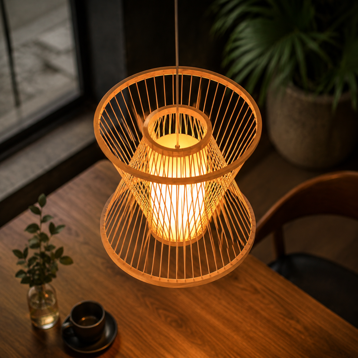 The Hill Hourglass Hanging Lamp – Warm Ambient Lighting