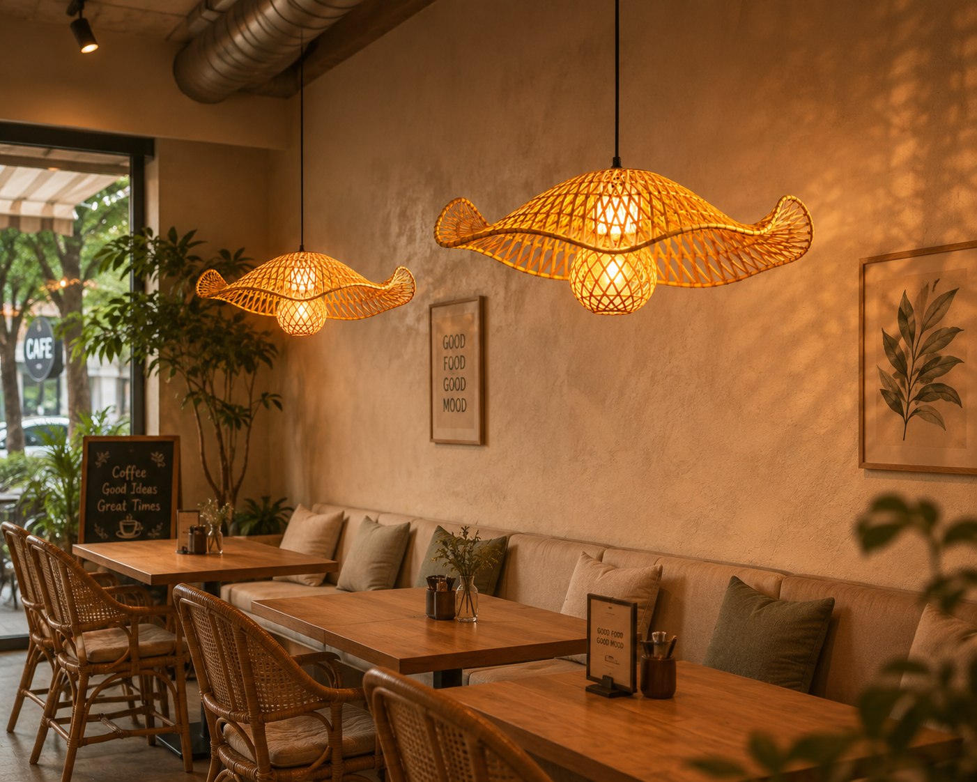 The Hill™ | Artisan Wave Bamboo Light – Made in Northeast India